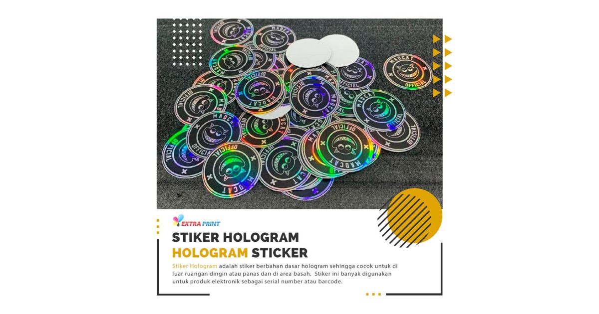 Print & Cut Stiker Hologram A3+