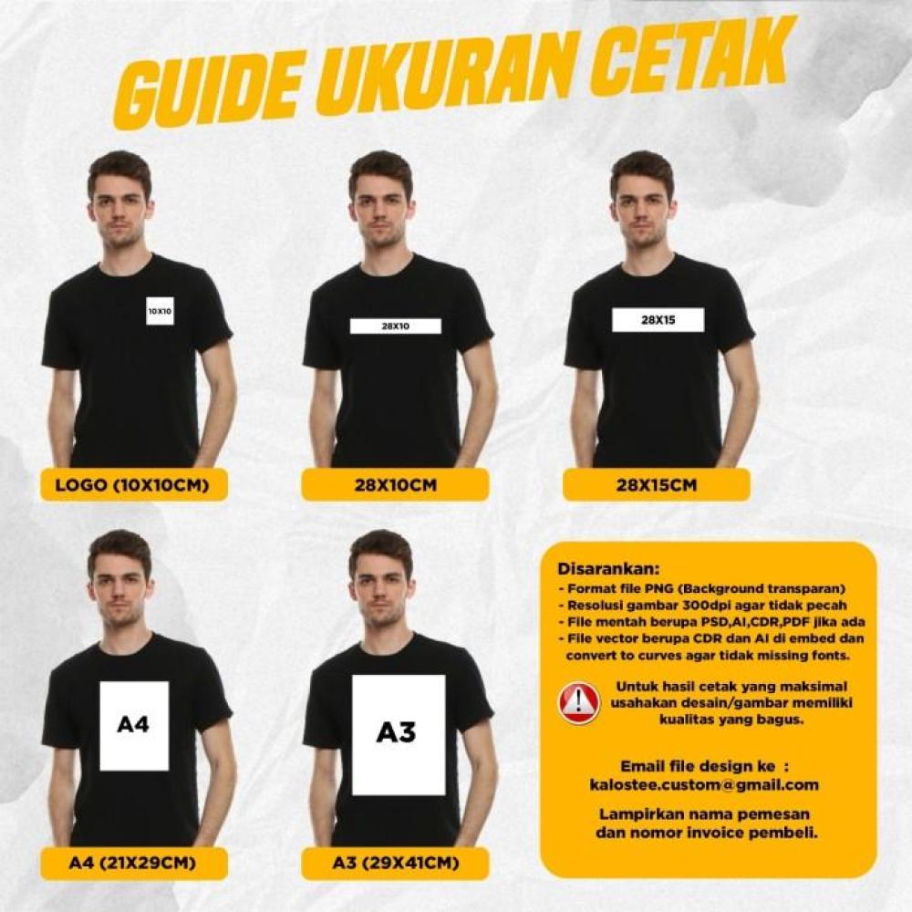 Sablon DTF 25x10cm – Sudah Termasuk Press ke Kaos Kamu!
