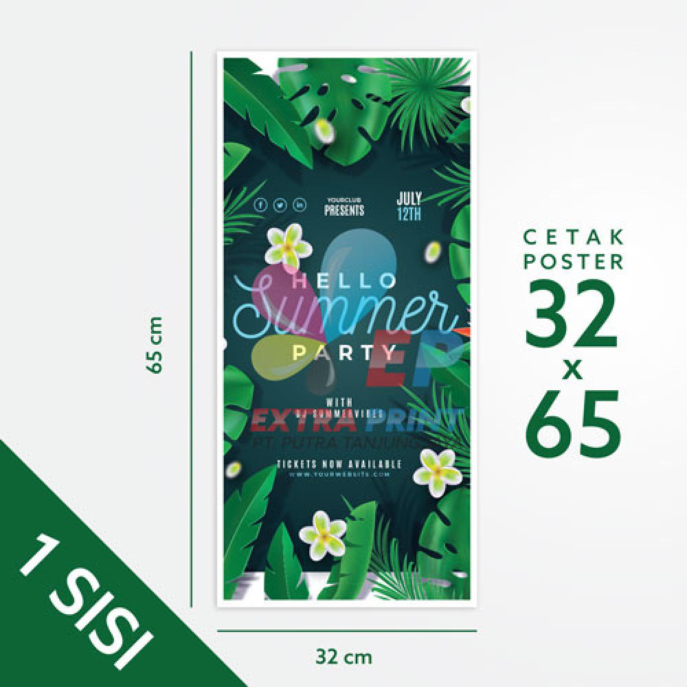 Cetak Digital 32x65 cm 1 Sisi Art Carton 260g