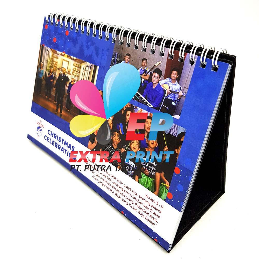 Kalender A5 210x150 Landscape, Isi 6-8 lbr, Art Carton 260g 2 Sisi, Laminating Glossy
