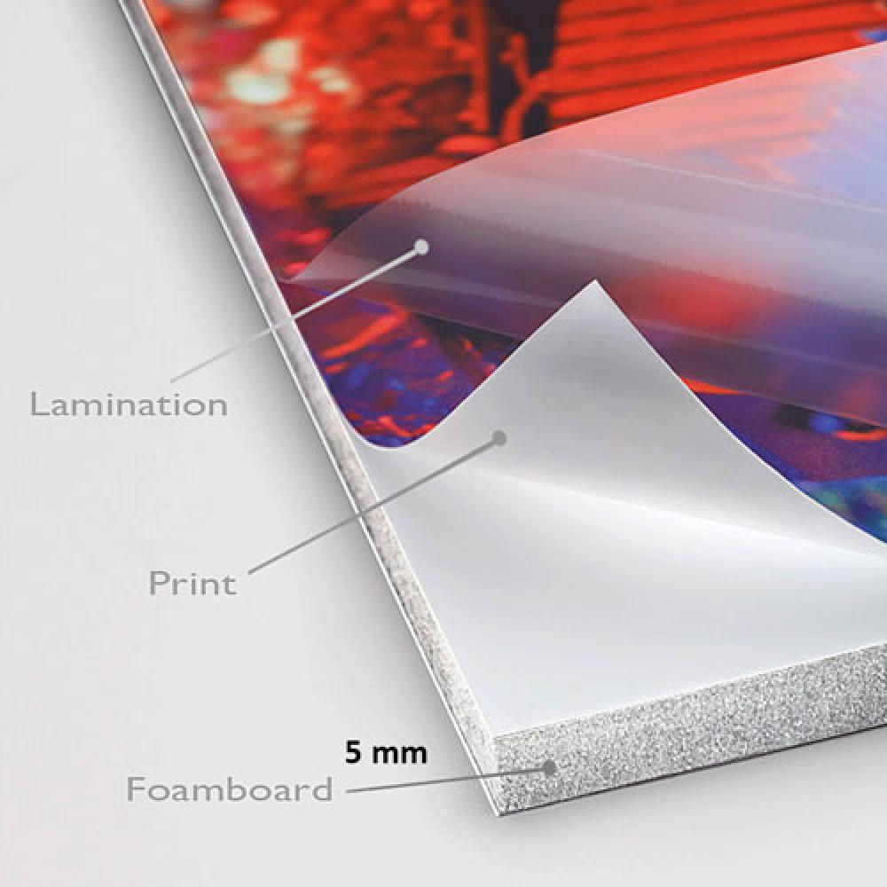 Cetak Foamboard 5mm 30x42 cm Laminating Matte