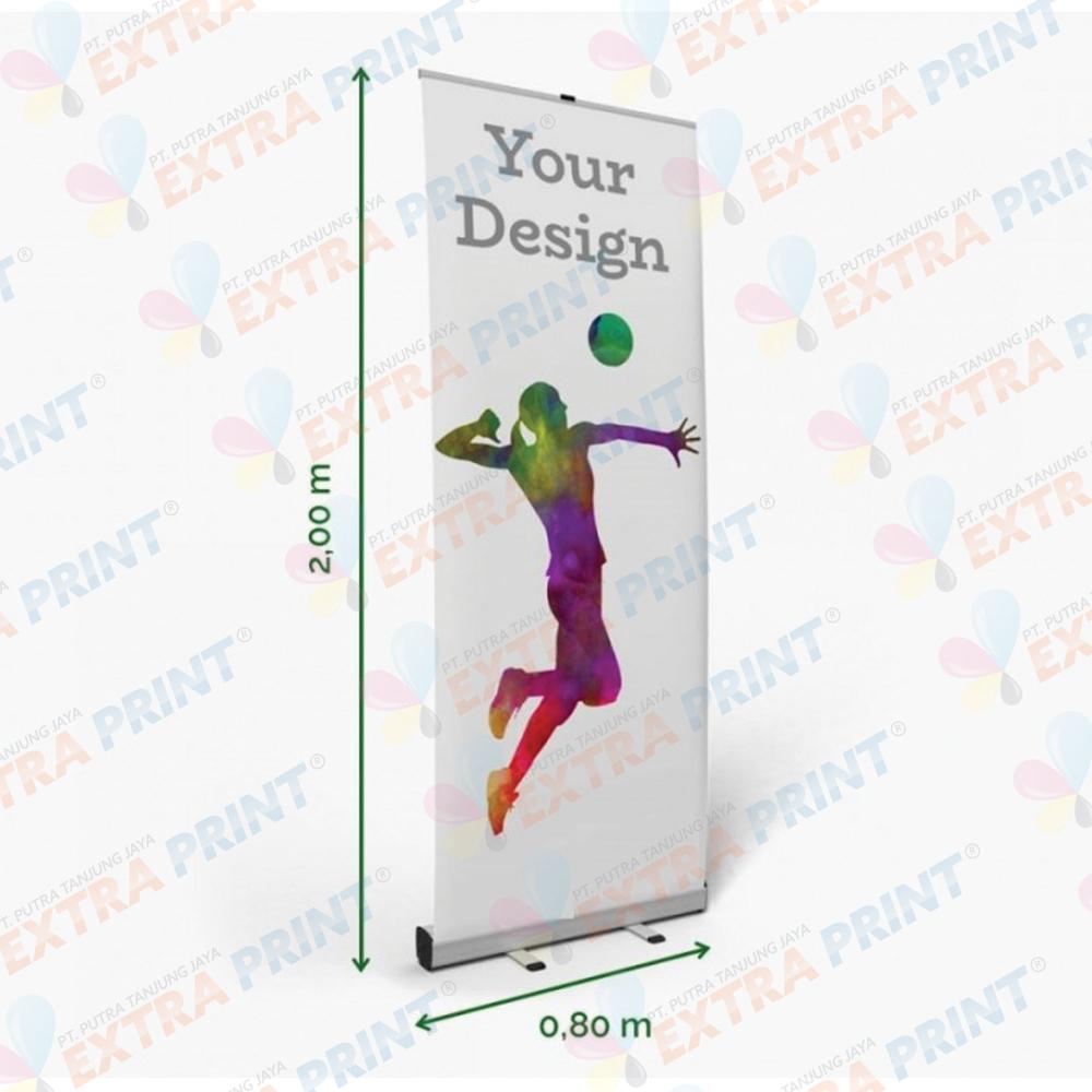 Cetak Roll Up Banner 80x200 cm Albatros Laminating Matte