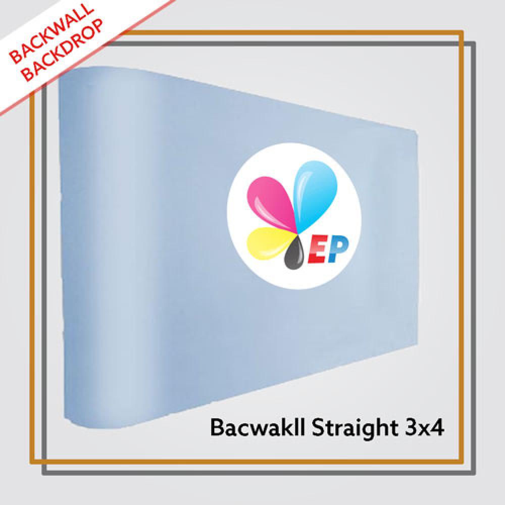 Backwall Portable 3x4 Straight Laminasi Matte