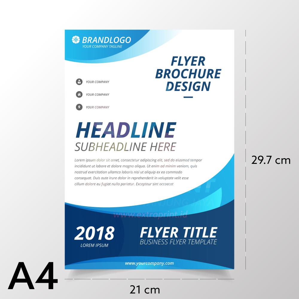 Cetak Brosur A4 Art Paper 150g 2 Sisi