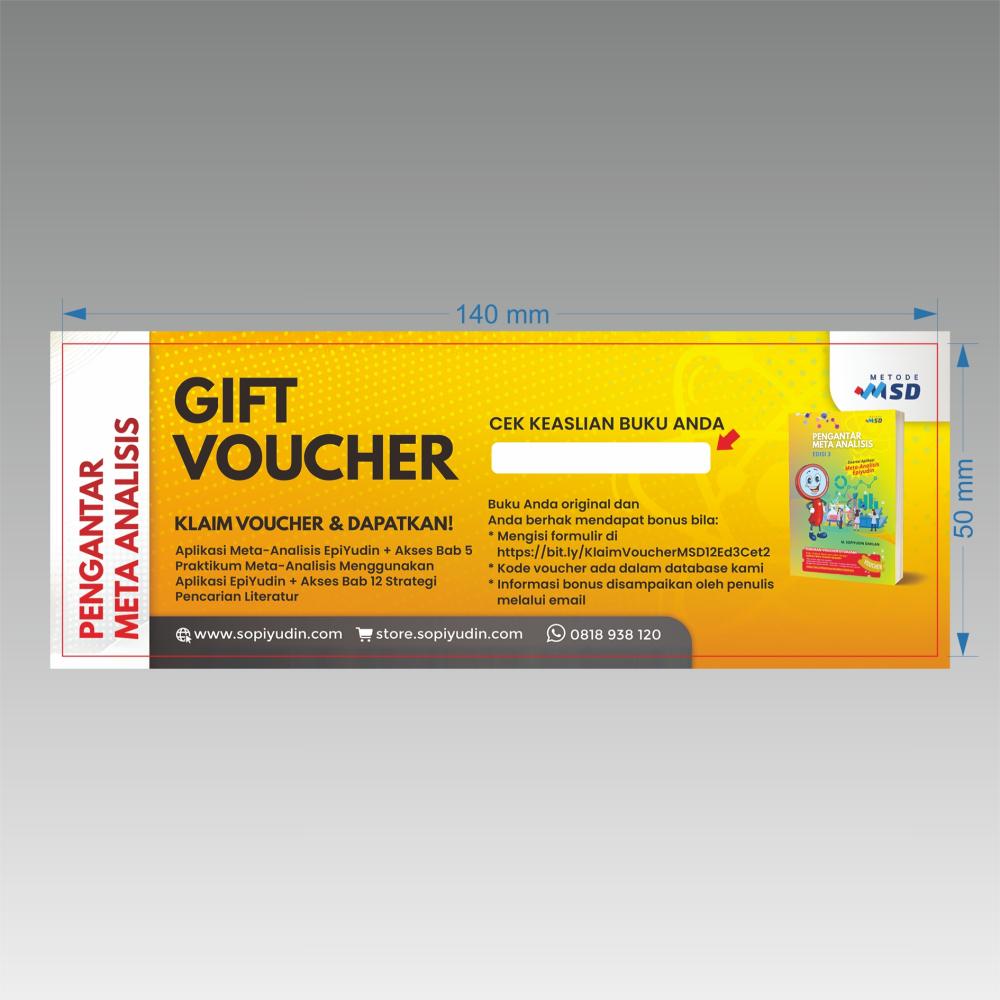 Cetak Voucher Gosok 140x50mm - Art Carton 260g 1 Sisi