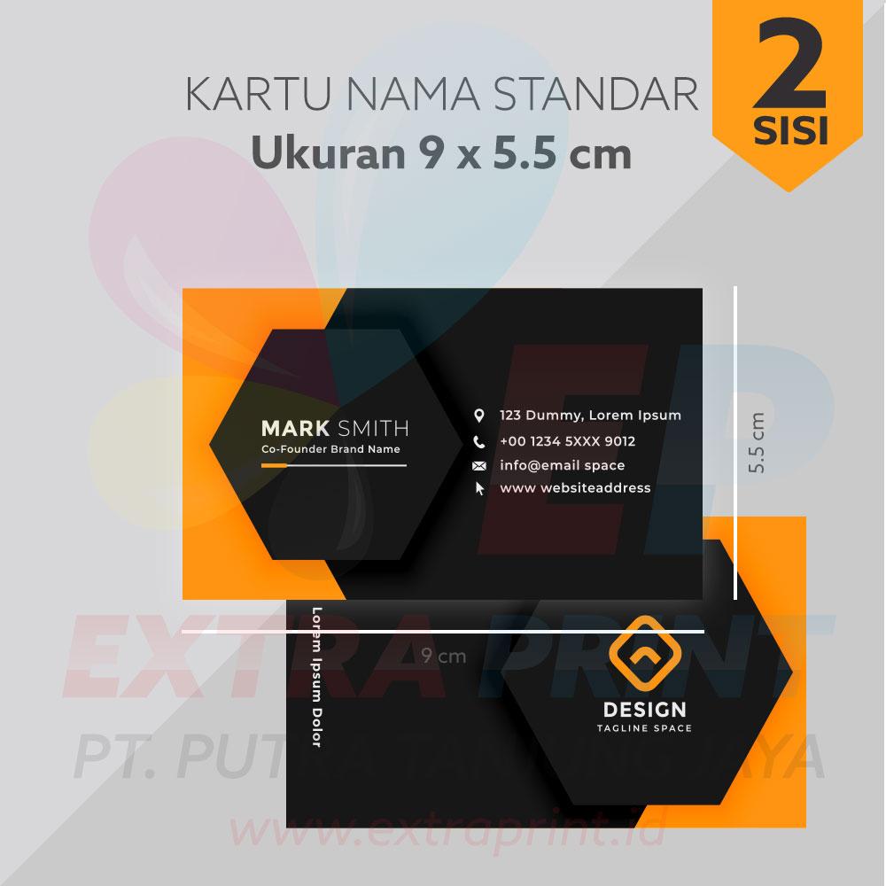 Kartu Nama 2 Muka BW 250g
