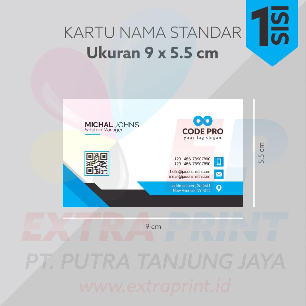 Kartu Nama 1 Muka Concorde Putih 220g